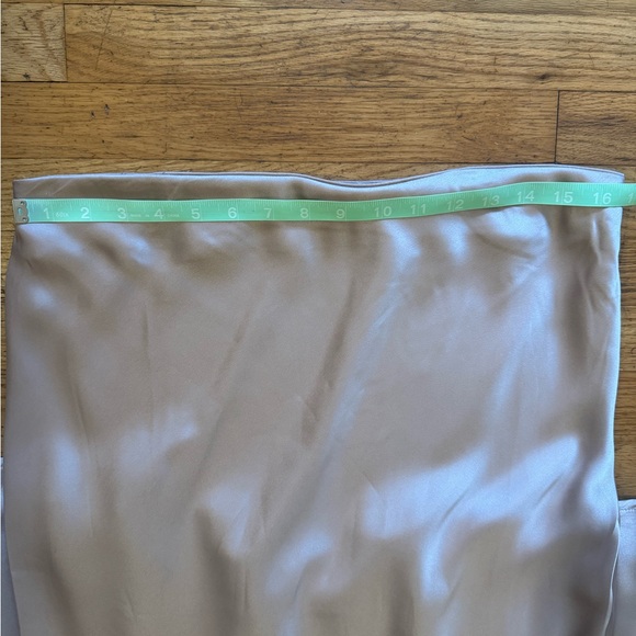 LIFE Champagne Satin Skirt - Picture 3 of 3